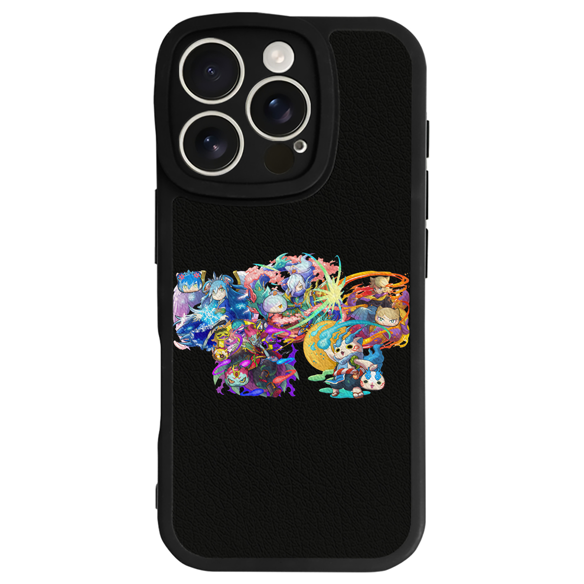 （画像用） 妖怪ウォッチ Yo-kai Watch 【iPhone 16シリーズ対応】シリコンスマホケース（レザー調） 材質：シリコン